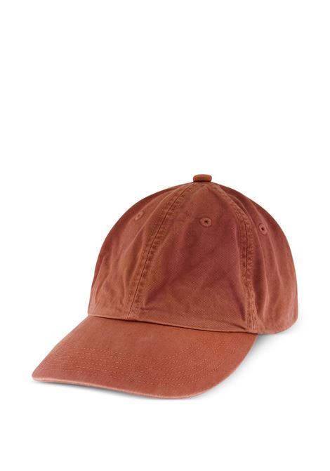 cappello chino uomo rosso AURALEE | A26SC02KTRED BROWN